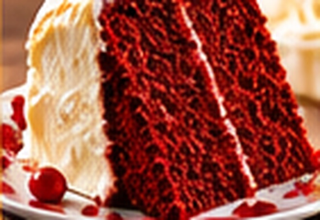Illustrative food image of Red Velvet Cake